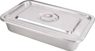 Agarwals Instrument Tray With Lid 11" * 7" (Pack Of 1) Reusable Medical Tray
