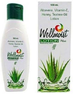 Wellmoist Plus Aloevera, Vitamin E, Honey, Treatree oil Moisturising Lotion
