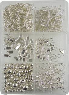 estore Jewellery Making Material Fitting Kit Includes Jump Ring, Lobster Claps,Keel, Kunda, Necklace End Locking, Earring, Ring 11
