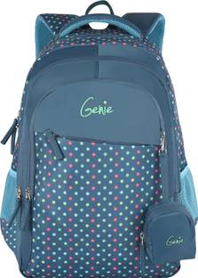 Genie Retro Blue 18 inch Backpack Waterproof Backpack