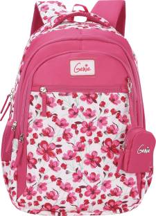 Genie Camellia Pink 19 inch Backpack Waterproof School Bag