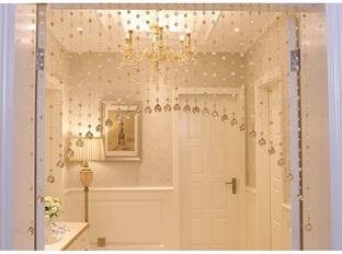 D4P 30 String Acrylic Crystal String Bead Hanging Curtain 145 cm (4 ft) पर्दा एक पर्दा