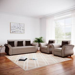Bharat Lifestyle Morris Fabric 3 + 1 + 1 Sofa Set