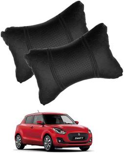 RONISH Black Leatherite Car Pillow Cushion for Maruti Suzuki