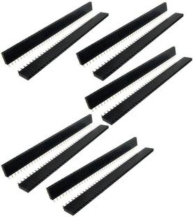 APTECHDEALS 10 Pieces 40 Pin 1X40 Single Row Female to Female Breakable Pin Header Connector Strip (10pc F to F) Electronic Components Electronic Hobby Kit