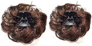 GadinFashion Set of 2, Funky Clutcher, Black Hair Extension Hair Accessory Set (Brown) Hair Accessory Set