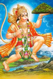 Lord Hanuman Poster Photographic Paper POSTER LARGE Print on 36x24 INCHES Fine Art Print