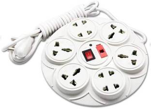 BHATNAGAR 6 Amp Universal Multi Plug Point 8  Socket Extension Boards