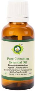 R V Essential Pure Cinnamon Essential Oil 15ml- Cinnamomum zeylanicum (100% Pure and Natural Therapeutic Grade)