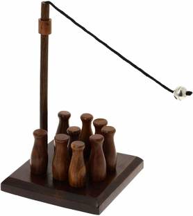 ORTUS Bar Skittles Game Wooden Toys Artisan Handcrafted Gifts From India Party & Fun Board Game