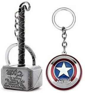 Confident Group Captine america with Hammer Metal Key Chain