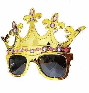 Masti Zone 1 Pcs Crown Shape Funky Funny Party Goggles Eye mask Pre Wedding Photo shoot Props Party Mask