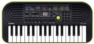 CASIO SA-46 32 Mini Keys Musical Keyboard (Black/Green)