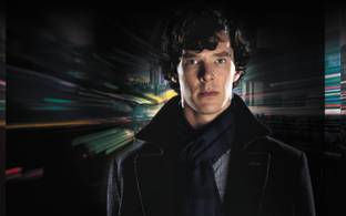 TV Show Sherlock Sherlock Holmes Benedict Cumberbatch BBC Actor Man POSTER LARGE Print on 36x24 INCHES Fine Art Print