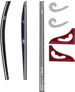 Vardhman Complete Fashion Designing Tailoring Scale Pack of 7, plastic Sewing Kit
