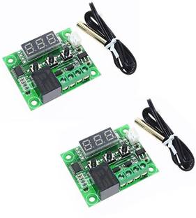 APTECHDEALS W1209 digital temperature controller ( Pack of 2) Timer Counter and Clock Electronic Hobby Kit