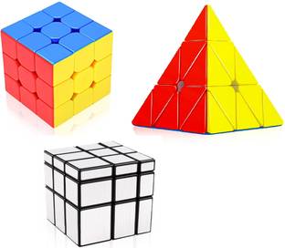 D इटर्नल Cube Combo Set 3x3, Pyraminx Triangle and Mirror Cube