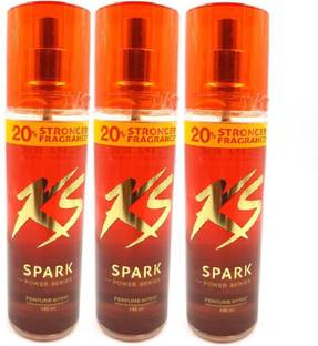KS SPARK power series Perfume Body Spray(135ml) pack of 3 Deodorant Spray  -  For Men