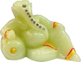 M&Y Hindu God Idol Radium Raja Ganesh Temple Showpiece with stone for Car Deshboard Decorative Showpiece  -  5 cm