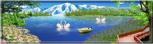 god & god's 42 cm Canvas HD Painting BR018 Self Adhesive Sticker