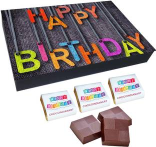 CHOCOINDIANART New idea Happy Birthday, 12pcs Delicious Chocolate Gift Box, Truffles
