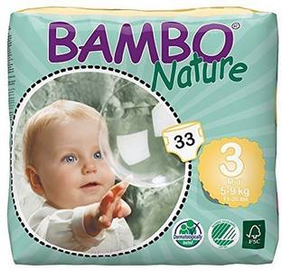 Bambo Nature Tape Diapers 5-9 kgs - M