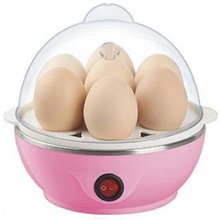 LIONS Stainless Steel 7 Egg Cooker, Egg Boiler, Egg Steamer, Egg Boiler Electric Automatic Off for Steaming, Cooking, Boiling and Frying Home Machine Egg Boiler with Egg Tray Egg Boiler 7 Eggs LIONEB45 Egg Cooker