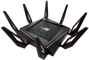 ASUS GT-AX11000 Gaming Router 2.4 GHz, 5 GHz 11000 Mbps Wifi Speed Tri Band External Antenna Access Po...