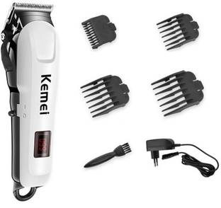 Kemei KM809A LCD DISPLAY rechargeable professional Hair Trimmer Trimmer 120 min  Runtime 4 Length Settings