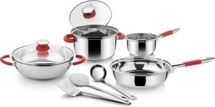 Ideale Italian Passion encapsulated 9 Pcs Induction Bottom Cookware Set