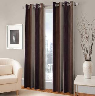 Brother Industries 154 cm (5 ft) Polyester Semi Transparent Window Curtain (Pack Of 2)