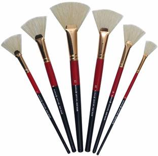 KAMAL Artist Quality HOG Hair Fan Brush Set