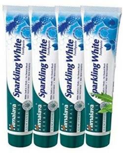HIMALAYA Herbals Sparkling White Toothpaste, 80g(pack of 4) Toothpaste