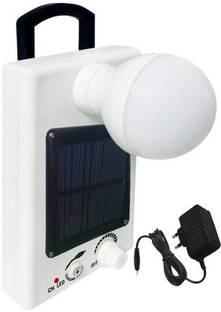 GLOWISH RECHARGEABLE SOLAR LED BRIGHT WHITE LED BULB WITH SOLAR CHARGING NIGHT BULB 12 hrs Bulb Emergency Light