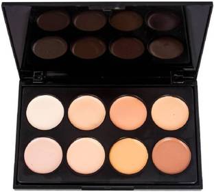 nnbb 8 Color Matte Finish Waterproof Palette Highlighter (Beige) Foundation