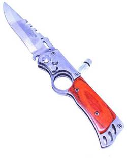 ENDECOR camping knife with led torch Survival (Brown) 1 Function Multi Utility Swiss Knife