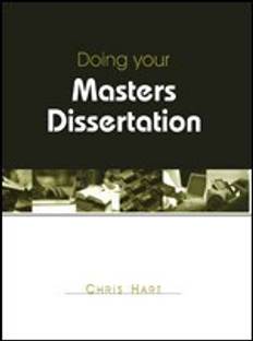 Doing Your Masters Dissertation : Realizing Your Potential As A Social Scientist