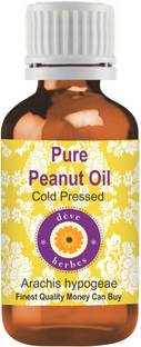 deve herbes Pure Peanut Oil (Arachis hypogeae) 100% Natural Therapeutic Grade Cold Pressed