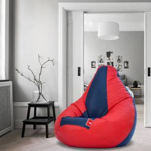 ComfyBean XXL Diagio Indigo Teardrop Bean Bag With Bean Filling