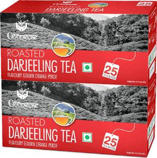 Goodricke Roasted Premium Darjeeling Tea -50 Tea bags Unflavoured Black Tea Box