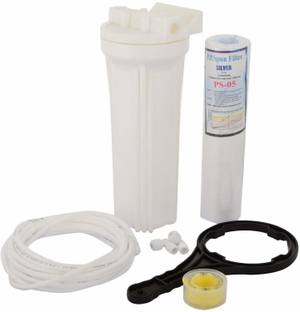 MG WATER SOLUTION Pre filter housing 1 Year complete service kit with all Installation accessories & PP 1 Spun filters, East to install using Built in Hanging PLate, Compatible with all Branded/Non branded RO/UV/UF Water purifiers Solid Filter Cartridge