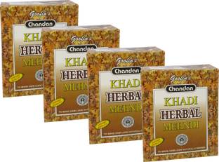 goofin's khadi Herbal Mehndi (4 Box, Brown)