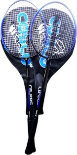 COSCO Basket Feather Weight / High Tension Premium Blue Strung Badminton Racquet