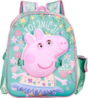 Peppa Pig Pre-School Botanical EVA 3D Mask 36cm Nursery (LKG/UKG/1st std) School Bag