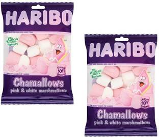 Haribo Chamallows Pink And Whit 140g Pack Of 2 Regular Marshmallow