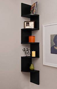 HomEnrich Engineered Wood Open Book Shelf