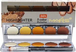 MARS 5 Color Highlighter Palette-9547-2-02 Highlighter