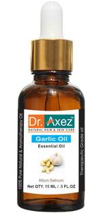 Dr. Axez 100% Pure Natural Garlic Essential Oil - Therapeutic Grade For Skin Care Hair Oil