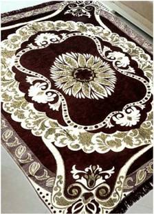 JUSTWAY Brown Chenille Carpet