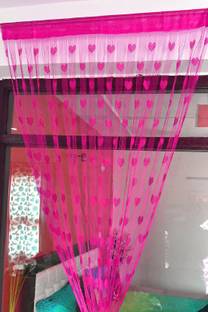 New panipat textile zone 183 cm (6 ft) Tissue Semi Transparent Window Curtain Single Curtain